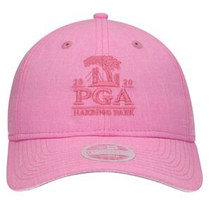 2020 PGA Championship New Era Women's Linen 9TWENTY Adjustable Hat Cap Pink OSFA